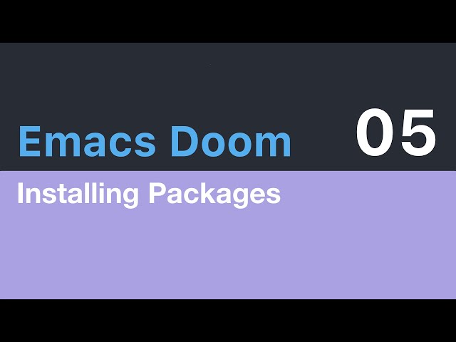 Emacs Doom E05: Installing Packages with org-super-agenda as an example