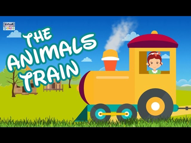 Animal Cartoon Train Transport Vehicles - Educational Video - Catrack KTV