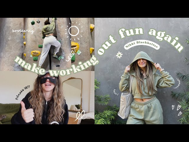 make working out fun again 🥳 | trying new fun things