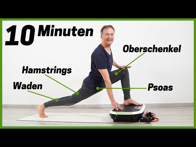 10 Min. Vibrationsplatte Übungen Beine  (ALLE Muskeln trainieren) Vibrationsplatte Donnerberg