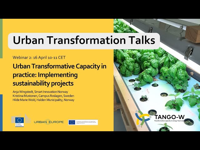 Urban Transformation Talks #2 (TANGO-W)