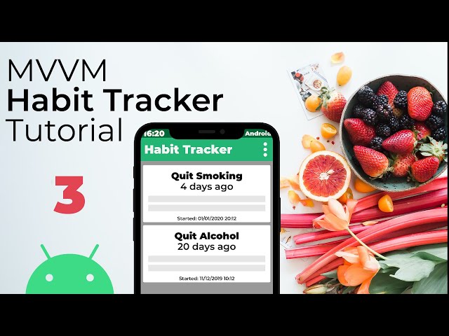 MVVM Habit Tracker App Tutorial in Android Studio (Room Database & ViewModel)