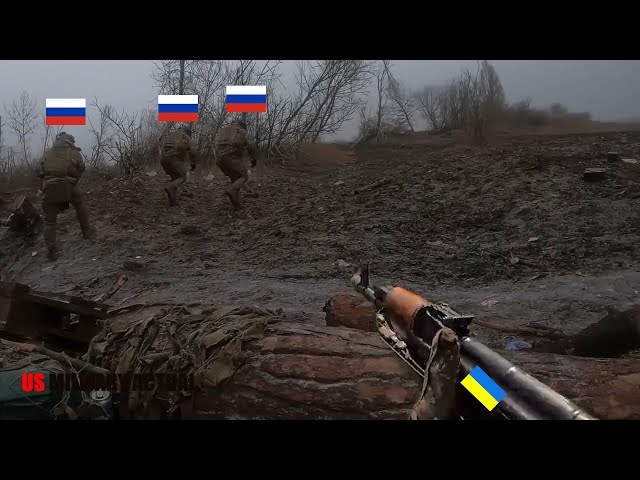 GoPro Live Footage❗how Ukrainian Troops Brutally wipe out Russian Soldier on Avdiivka Front Line