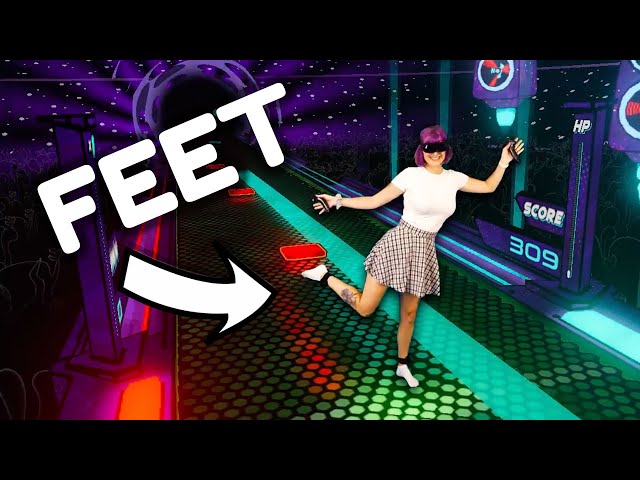 This Game is Like Beat Saber But With FEET!