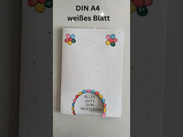 DIY Muttertagsgeschenkidee: Sprüche-Karte selber machen #shorts #basteln #muttertagsgeschenk