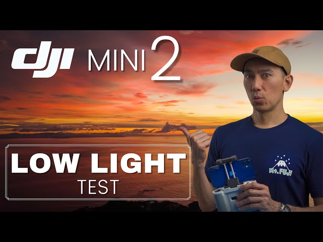 DJI Mini 2 Low Light - Night Test | Ulanzi Drone Strobe Light