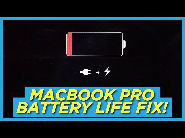 Fix your MacBook Pro Battery Drain