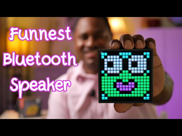 Best interactive bluetooth speaker Divoom Timebox Evo Pixel Art