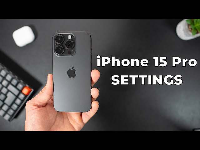 Change These Settings Immediately On The iPhone 15 Pro!