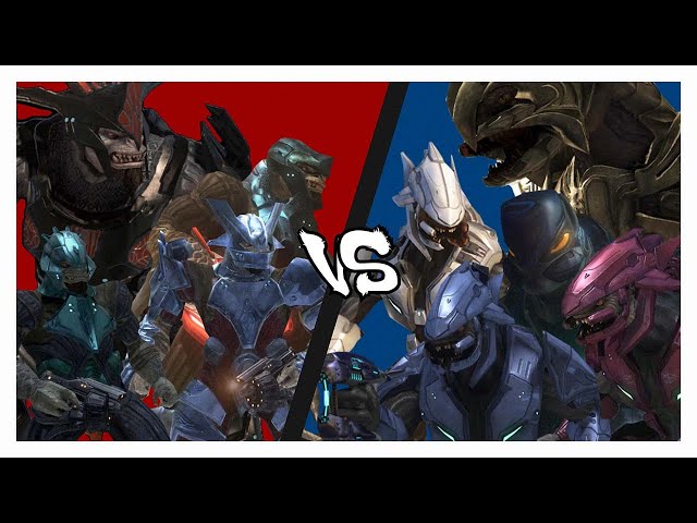 Halo 3 AI Battle - Brutes VS Elites (Halo 3 Mods)