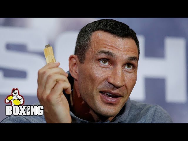 What was on Wladimir Klitschko's USB Stick Before Anthony Joshua Fight - Boxing News