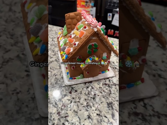 Gingerbread House Decorating Night #dailyvlog #minivlog #gingerbreadhouse #christmas2023