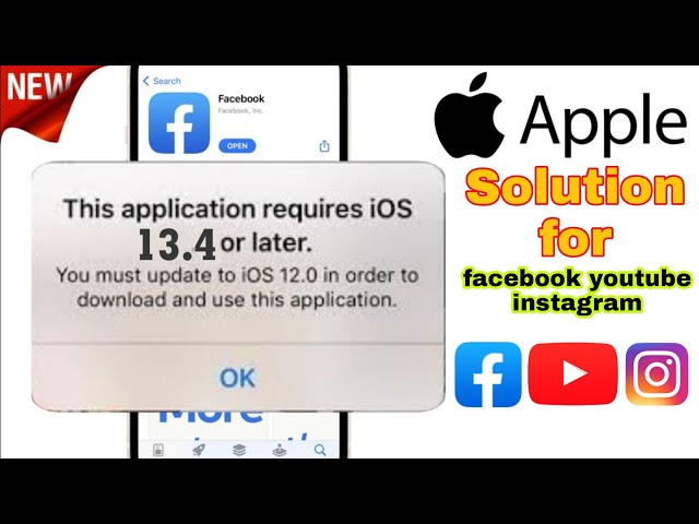 facebook youtube this application requires ios 13.4 or later 12.5.6 iphone 6 plus 6s 5s article ipad