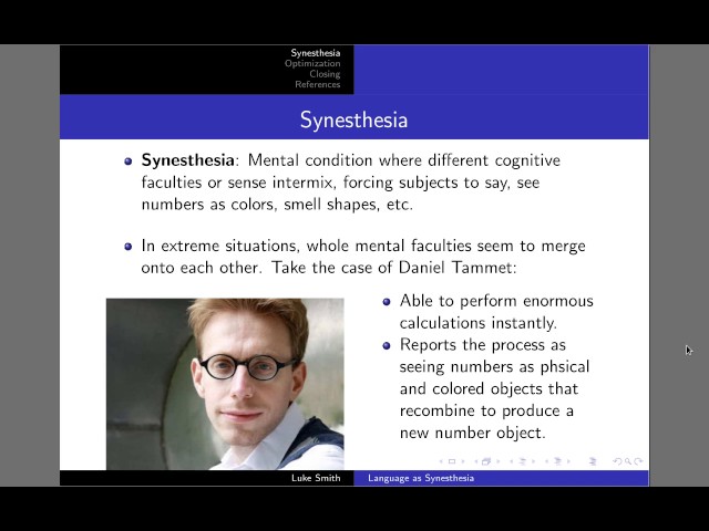 Language as Synesthesia - Luke Smith - Consciousness and Language Seminar