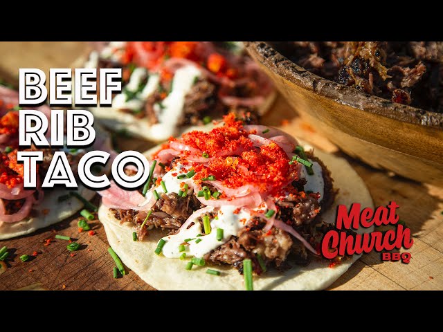 Wagyu Beef Rib Taco with Funyuns