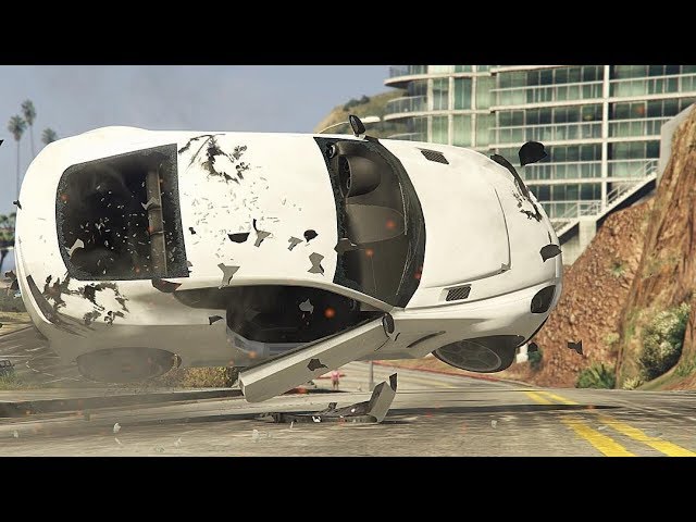 GTA 5 Unbelievable Car Crashes Compilation