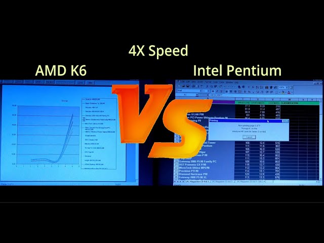 AMD K6 @ 100MHz vs Intel Pentium 100MHz. Socket 7 & Socket 3 100MHz (ish) x86 CPU challenge.
