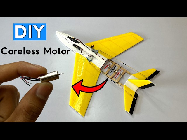 How To Make Rc Fighter Plane With Dc Motor #rcplane #how