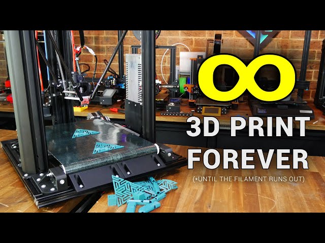 Endless 3D printing - DIY conveyor belt delta bed