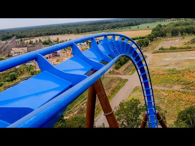 Fenix Roller Coaster (Phoenix) Multi Angle POV 4K - Toverland, Netherlands