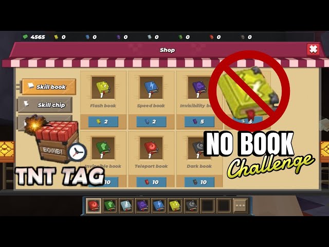 NO BOOK Challenge in TNT TAG *Blockman GO*