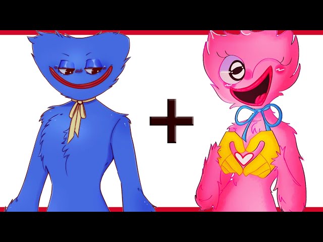 Huggy Wuggy + Kissy Missy = ?? | Poppy Playtime Animation meme