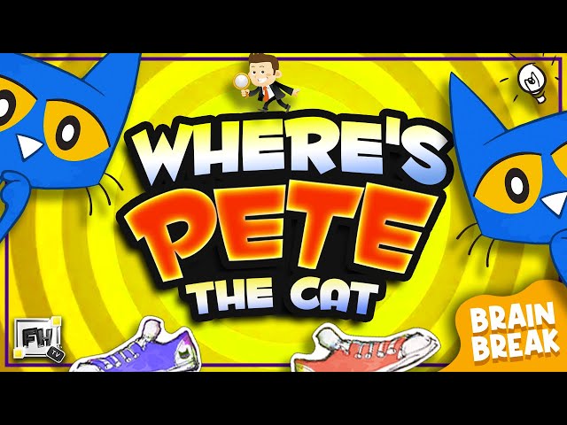 Where's Pete the Cat? Challenge | Brain Break for Kids | GoNoodle Inspired | Read Across America