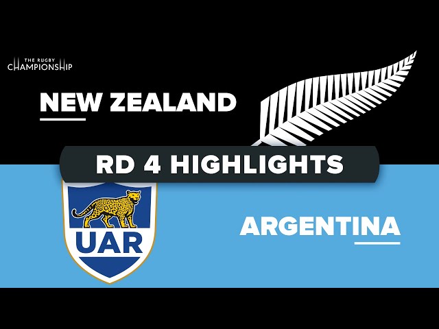 The Rugby Championship | New Zealand v Argentina - Round 4 Highlights