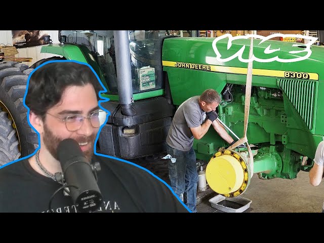 HasanAbi reacts to Farmers Are Hacking Their Tractors Because of a Repair Ban