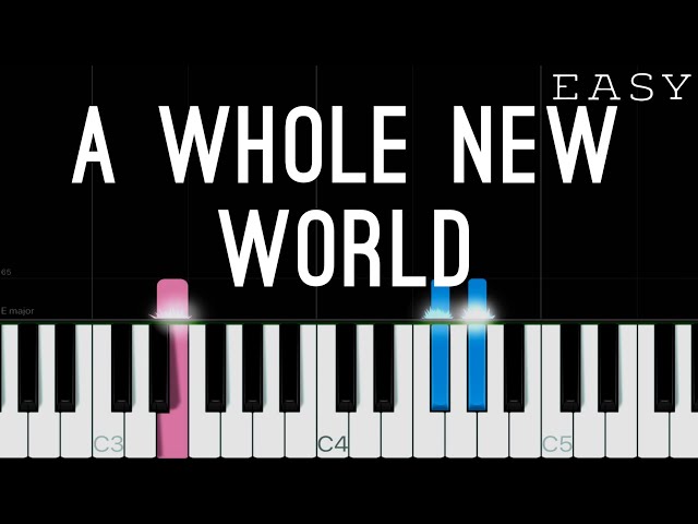 A Whole New World - Aladdin | EASY Piano Tutorial