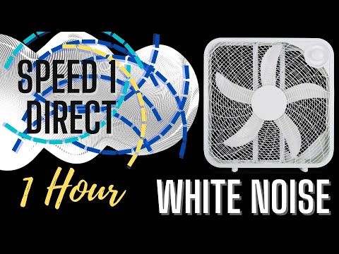 White Noise Up To 12 Hours (Box fan, Speed 1, direct)