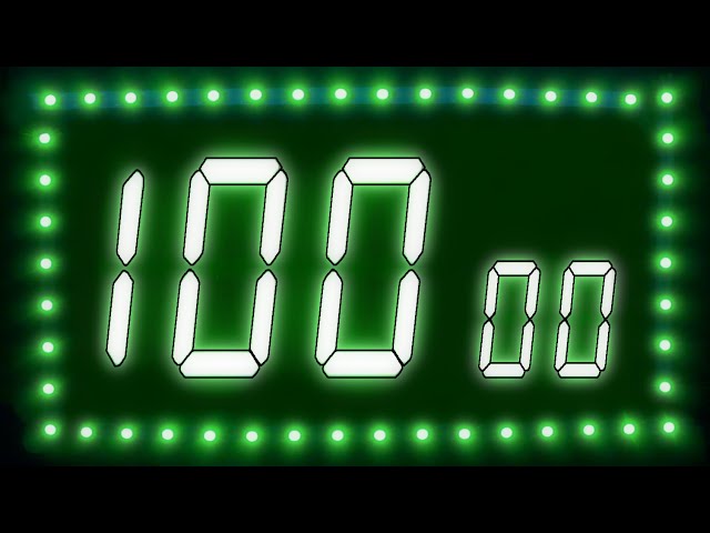 100 SECONDS LED DISPLAY COUNTDOWN TIMER