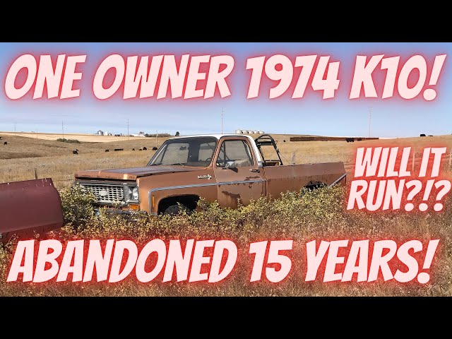 One Owner 1974 Chevrolet 4X4 Farm Truck! Abandoned for 15 Years! Will It Run?!?