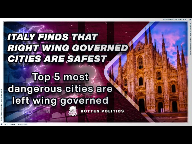 Italy discovers right wing governed cities are the least dangerous