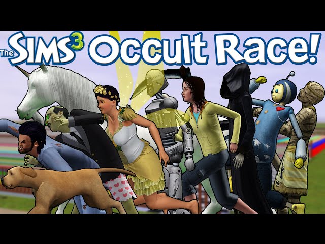 The Sims 3: Which Occult Creature is the FASTEST? (Life States Racing 4)