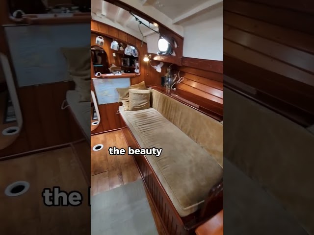 This Unique 62 Foot STEEL DREAM Schooner is ASTONISHING [#shorts Tour] Learning the Lines