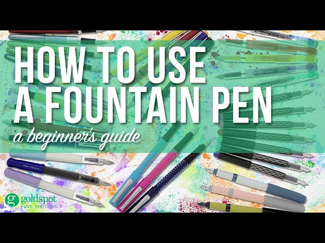 How to use a fountain pen for beginners - 2 1/2 Pens Parody