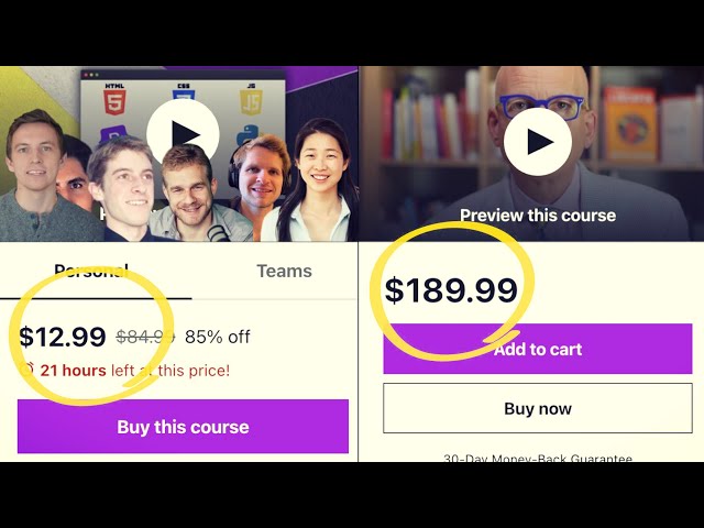 What the hell is going on with Udemy’s prices?