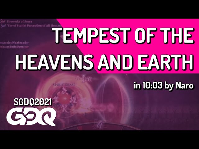 Tempest of the Heavens and Earth by Naro in 10:03 - Summer Games Done Quick 2021 Online