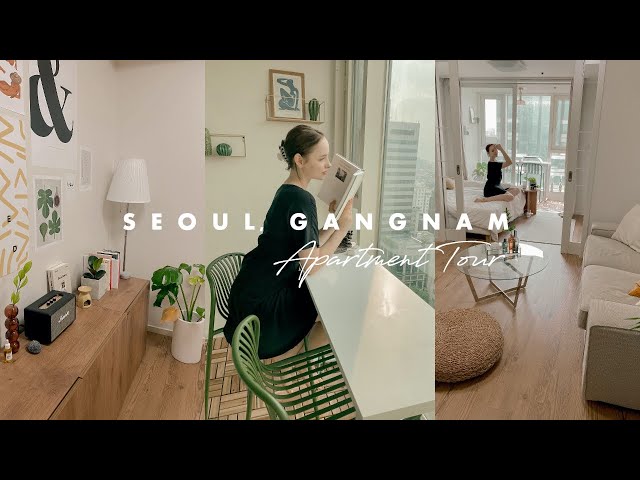 My Seoul, Gangnam Apartment Tour 🏠 Nice View & Cozy Interior ($1,000) | Sissel
