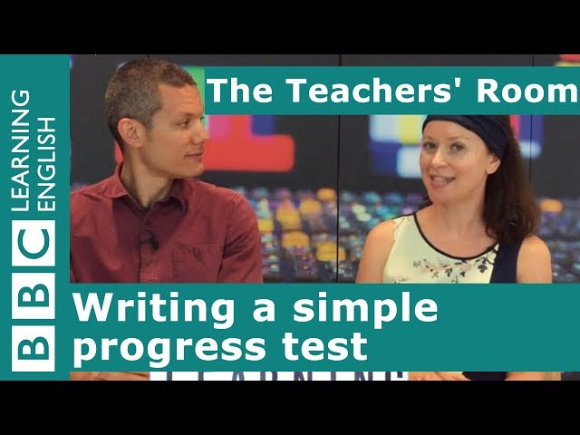 The Teachers' Room: Writing a simple progress test