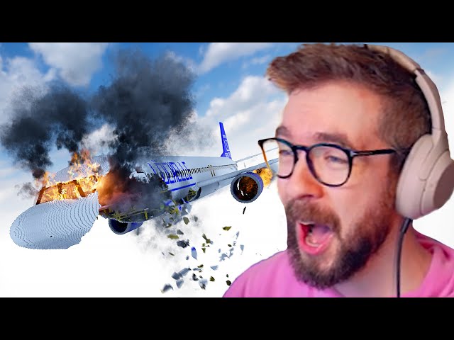 TRYING TO FLY A PLANE ON FIRE | Teardown