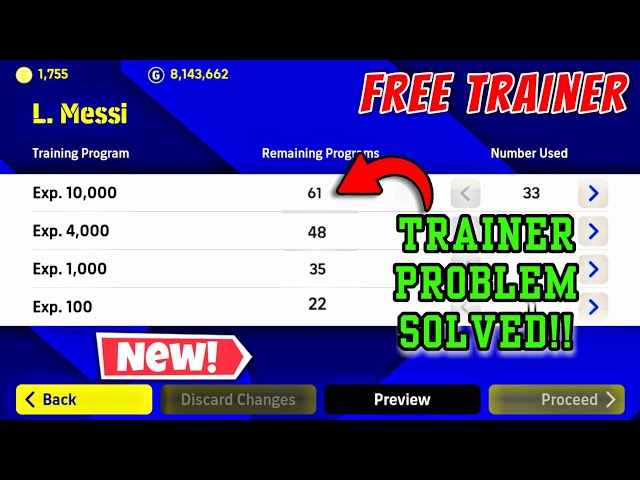 Trick To Get Unlimited Training Program (4000 or 10000 Exp) In eFootball Pes 2022 Mobile