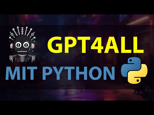 Offline, free and WITH CODE | GPT4All and Python
