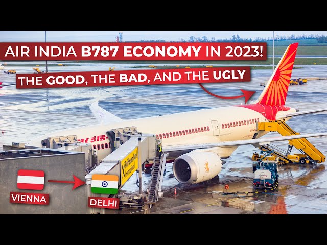 BRUTALLY HONEST | Air India ECONOMY from Vienna to Delhi on their BOEING 787-8 after TATA takeover!
