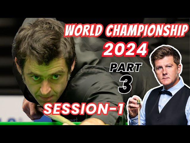 Ronnie O'Sullivan vs Ryan Day | World Championship Snooker 2024 | Session 1 - Part 3