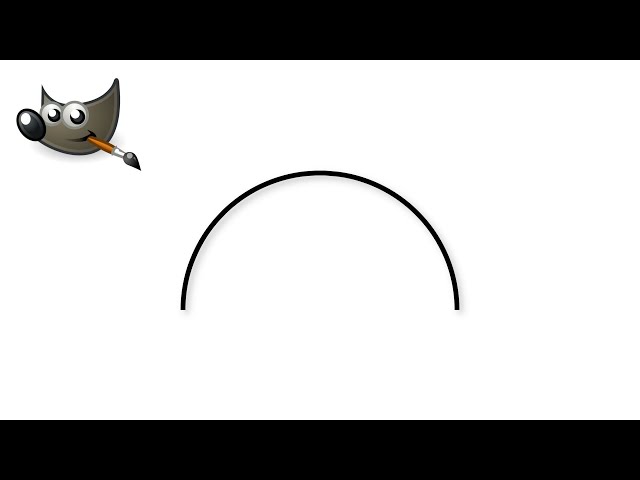 Draw an Arc in GIMP | Basics for Beginners