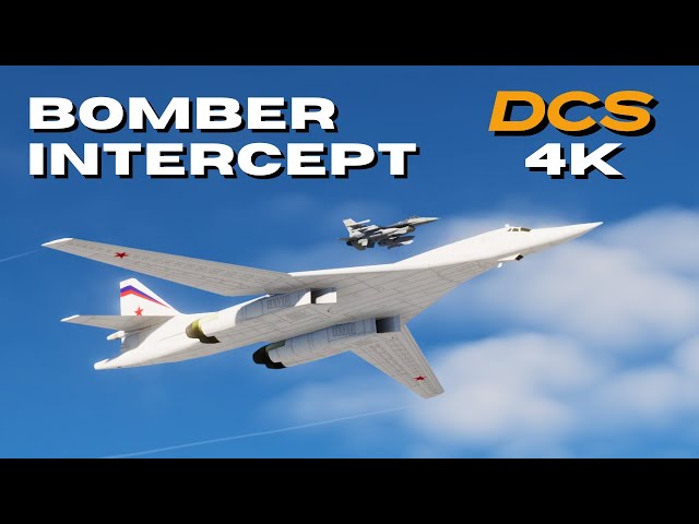 F-16C Scramble to Intercept Bomber | 4K Realistic Graphics DCS World