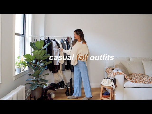 CASUAL FALL OUTFITS 🍁 | 15 fall outfits lookbook