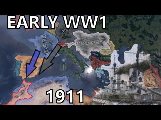 What If WW1 Broke Out In 1911? Hoi4 Timelapse